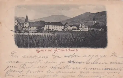 FRANKREICH - Gruss aus Ammerschweier 1906