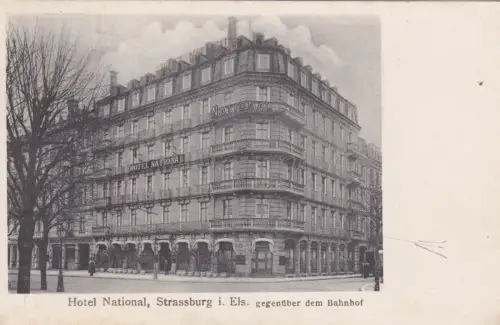 FRANKREICH - Strassburg - Hotel National 1912