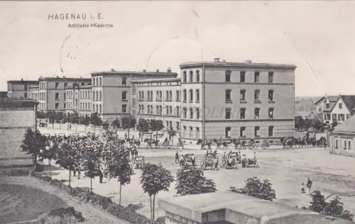 FRANKREICH - Hagenau - Artillerie Kaserne 1911