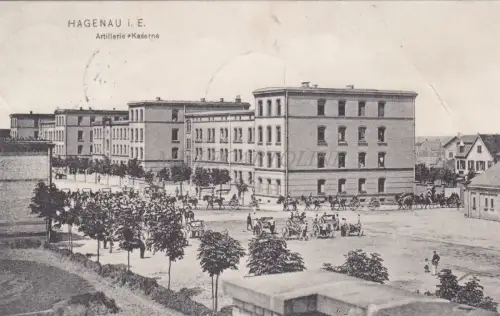 FRANKREICH - Hagenau - Artillerie Kaserne 1911