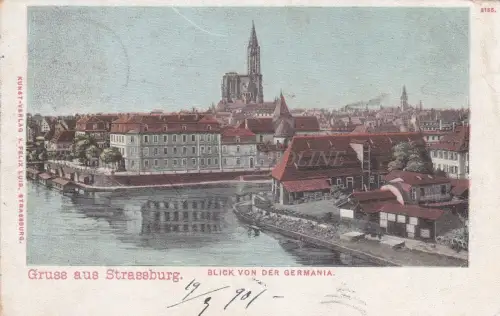 FRANKREICH - Gruss aus Strassburg - Ansicht 1901