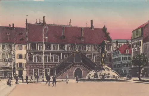 FRANKREICH - Mulhouse - Rathaus und Marktplatz