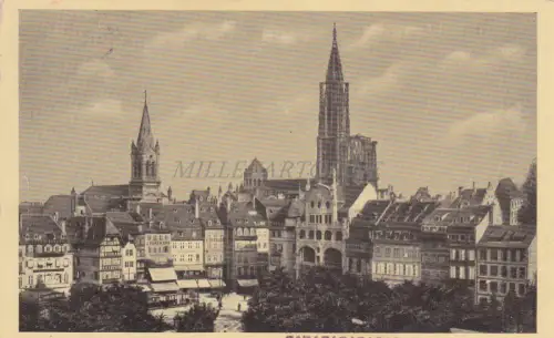 FRANKREICH - Strassburg - Kleberplatz - 1. Weltkrieg 1916