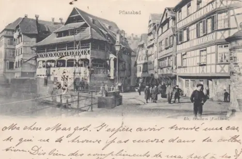 FRANKREICH - Strassburg - Pflanzbad - Waarenhaus 1898