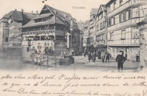 FRANKREICH - Strassburg - Pflanzenbad - Waarenhaus 1898