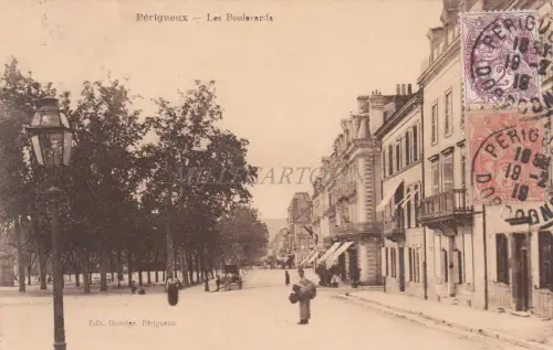 FRANKREICH - Perigueux - Les Boulevards 1919