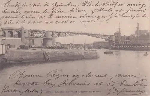 FRANKREICH - Brest - Le Pont Tournant geschlossen 1903