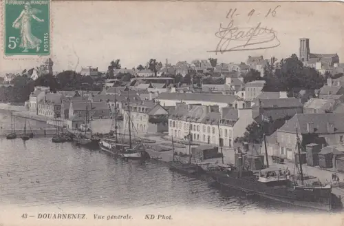 FRANKREICH - Douarnenez - Vue Generale 1916