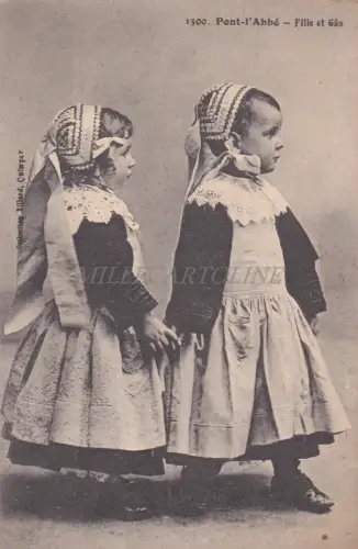 FRANKREICH - Pont l'Abbé - Fille et Gas