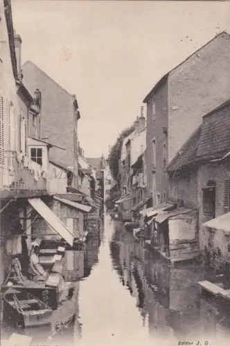 FRANKREICH - Montargis - Maisons sur l'Eau - Rue du Pont Neuf 1922