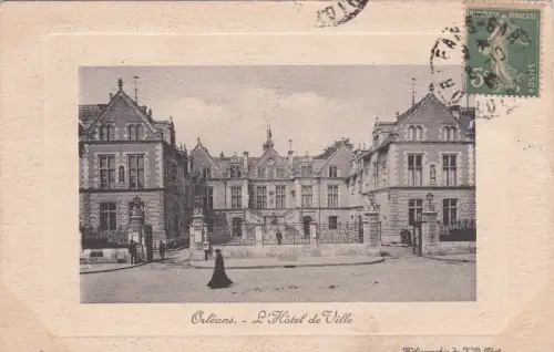 FRANKREICH - Orleans - L'Hotel de Ville - Verifizierte Zensur - WWI