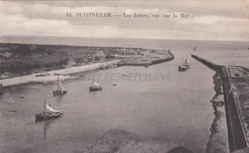 FRANKREICH - Ouistreham - Les Jetées, Meerblick