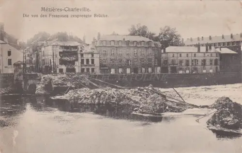 FRANKREICH - Mezieres Charleville - Sanitats, K.D. Feld Postexped Marks - WWI