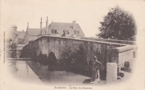 FRANKREICH - St. Amand Montrond - Le Pont de Charenton 1902