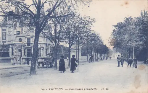 FRANKREICH - Troyes - Boulevard Gambetta 1928