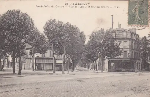 FRANKREICH - La Garenne - Rond Point du Centre - Rue de l'Aigle und Rue du Centre