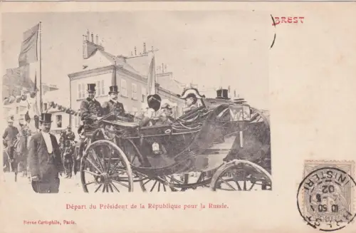 FRANKREICH - Brest - Abreise des Präsidenten der Republik nach Russland 1902