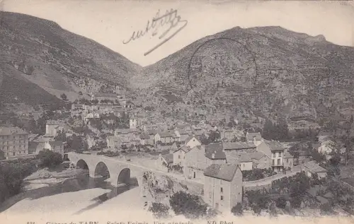 FRANKREICH - Gorges du Tarn - Sainte Enimie - Vue Generale 1915