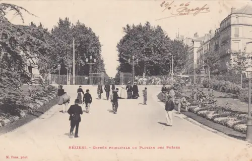 FRANKREICH - Beziers - Haupteingang des Plateau des Poetes 1906