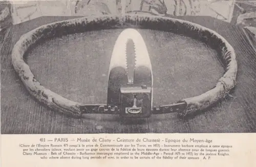 FRANKREICH - Paris - Musée de Cluny - Keuschheitsgürtel - Mittelalter