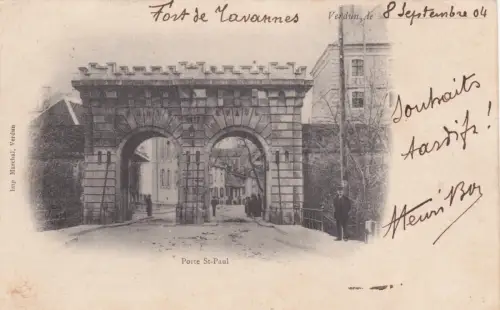FRANKREICH - Verdun - Porte St. Paul 1904