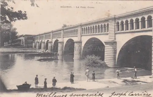 FRANKREICH - Beziers - Le Pont Canal 1901