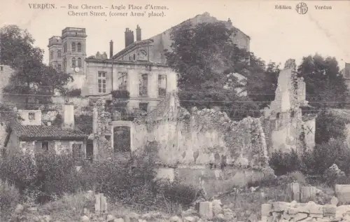 FRANKREICH - Verdun - Rue Chevert - Angle Place d'Armes - WWI