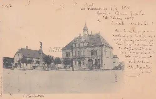 FRANKREICH - Le Russey - L'Hotel de Ville 1902