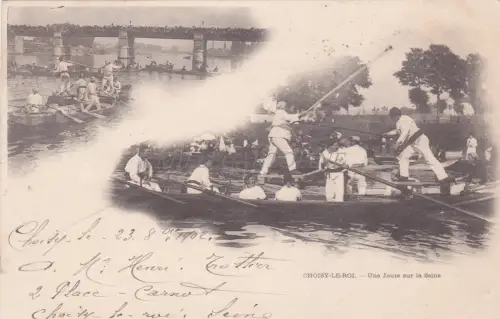 FRANKREICH - Choisy le Roi - Une Joute sur la Seine 1902
