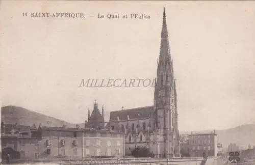 FRANKREICH - Saint Affrique - Le Quai et l'Eglise
