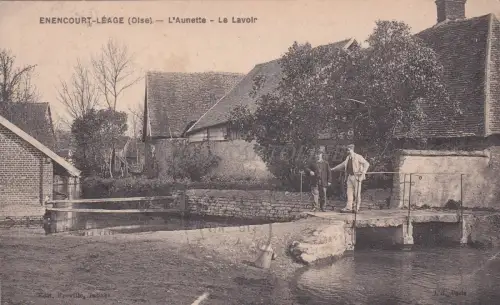 FRANKREICH - Enecourt Léage - L'Aunette - Le Lavoir 1932