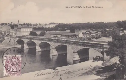 FRANKREICH - Cognac - Le Pont St. Jacques 1908