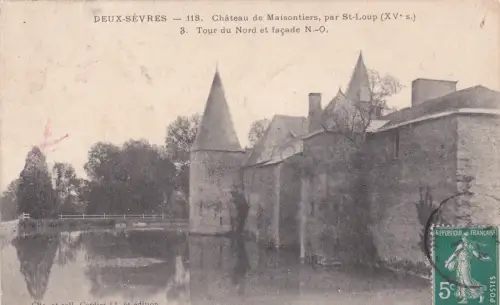 FRANKREICH - Chateau de Maisontiers, von St. Loup - GLOBUS 1911