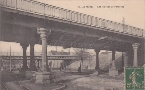 FRANKREICH - Le Mans - Les Viaducs de Pontlieue - Verifizierte Zensur - WWI