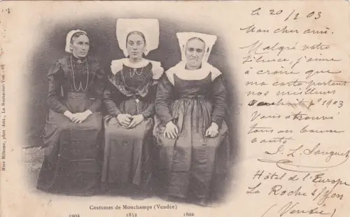 FRANKREICH - Costumes de Mouchamps 1903