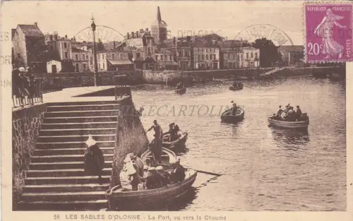 FRANKREICH - Les Sables d'Olonne - Der Hafen, gesehen in Richtung der Strohhalm