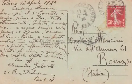 FRANKREICH - Toulon - L'Opera 1923