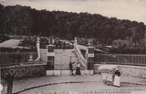 FRANKREICH - Toulon - Eingang zum Akklimatisierungsgarten 1906