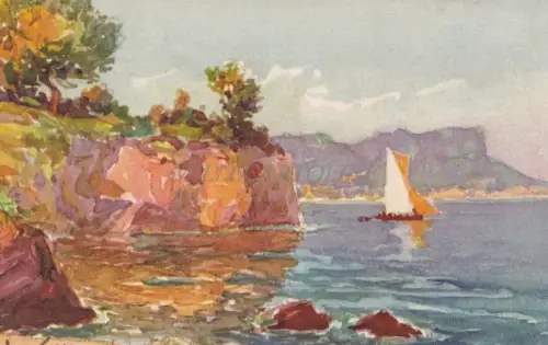 FRANKREICH - L'Esterel - bemalte Ansicht