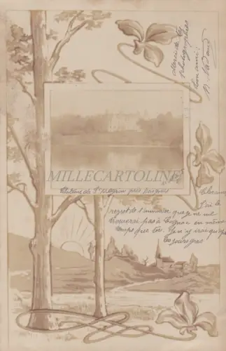 FRANKREICH - Baignes Sainte Radegonde - Chateau - Photo Veritable 1903