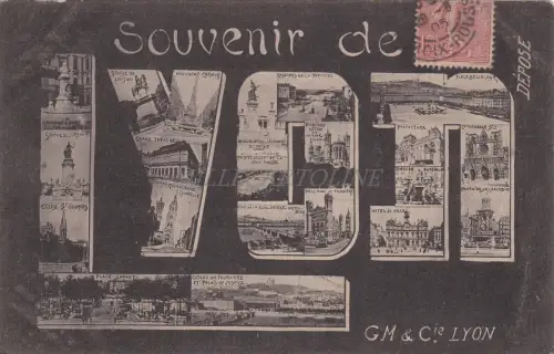 FRANKREICH - Lyon - Souvenir - Ansichten 1905