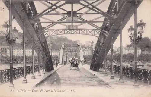 FRANKREICH - Lyon - Dessus du Pont de la Boucle 1907