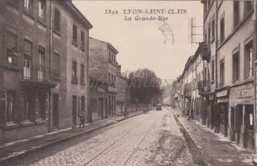 FRANKREICH - Lyon - Saint Clair - La Grand Rue 1925
