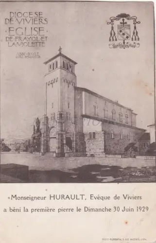 FRANKREICH - Viviers - Eglise de Frayolet et la Violette