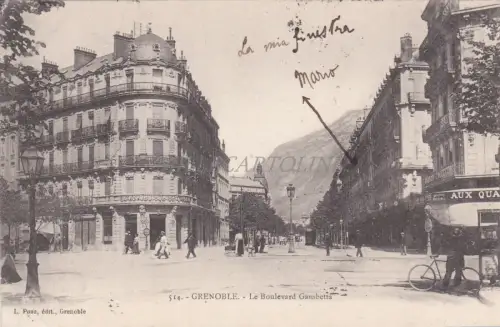 FRANKREICH - Grenoble - Le Boulevard Gambetta 1904