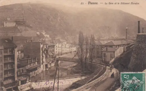 FRANKREICH - Wien - La Gare et le Batiment Monstre 1908
