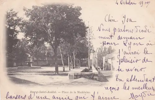 FRANKREICH - Bourg Saint Andéol - Place de la Madeleine 1900