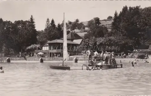 FRANKREICH - Lac de Paladru - Charavines - La Plage - Photo Veritable 1958