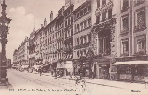 FRANKREICH - Lyon - Casino, Rue de la Republique - Militärkommission - WWI 1918