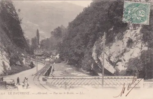 FRANKREICH - Allevard les Bains - Le Dauphiné - Blick auf die Bréda 1907